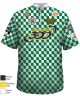 Keven Grid Chess Crazy Green Color Jersey Replica