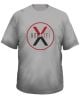 Bowlifi Light Gray Cotton T-Shirt with Color Logo - In Stock